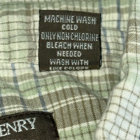 TAYLOR & HENRY WOVENS 100% COTTON XL Short Sleeve Button Front Shirt - Picture 5 of 8